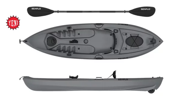 Seaflo Tek Ki̇şi̇li̇k Balikçi Kano GRİ