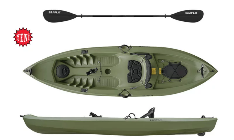 Seaflo Tek Ki̇şi̇li̇k Balikçi Kano Yeşi̇l