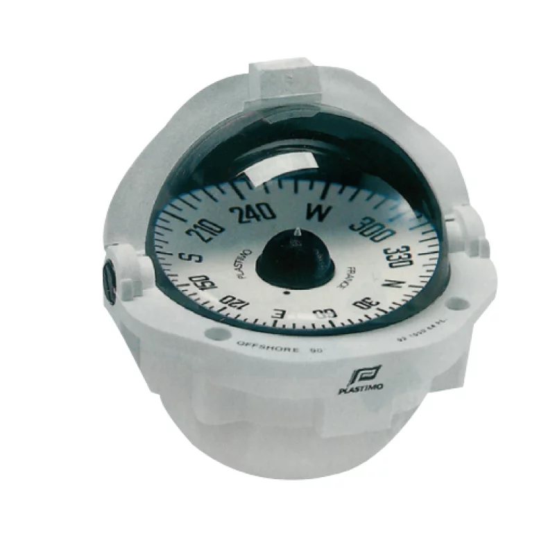Plastimo Offshore 105 White Flush Mount Compass