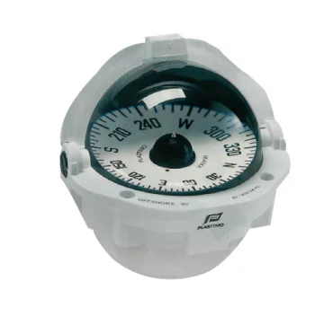 Plastimo Offshore 105 White Flush Mount Compass - 1