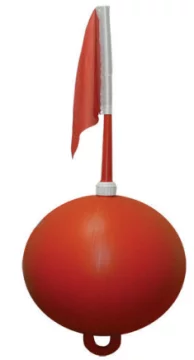 Bayrakli Yuvarlak Şamandira Ø:45 Boy:120 Cm - 1