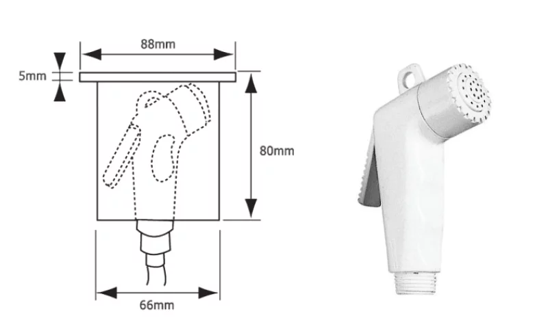Duş Kafasi Beyaz Nuova RADE