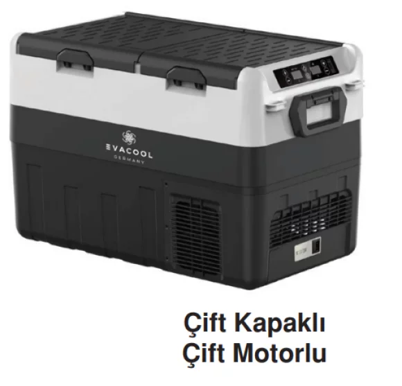 Evacool Mari̇n Buzdolabi Üstten Çi̇ftkapakli 55 LT
