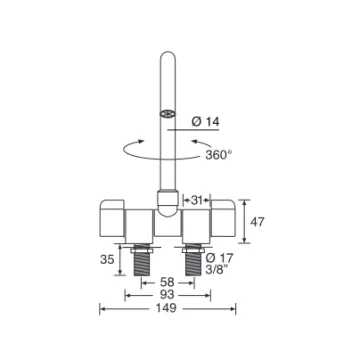 Faucet Hot - Cold Barka-mr4100 - 2