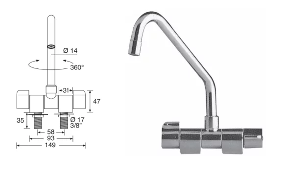 Musluk Sicak-soğuk Barka-mr4100
