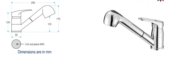 Musluk Spi̇ralli̇ Sicak-soğuk Nuovarade-99960