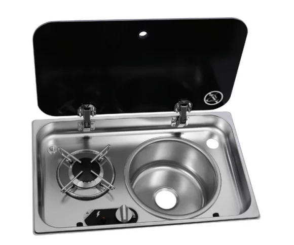 NAVY LOAD Cam Kapakli Ocak Ve Sol EVYE