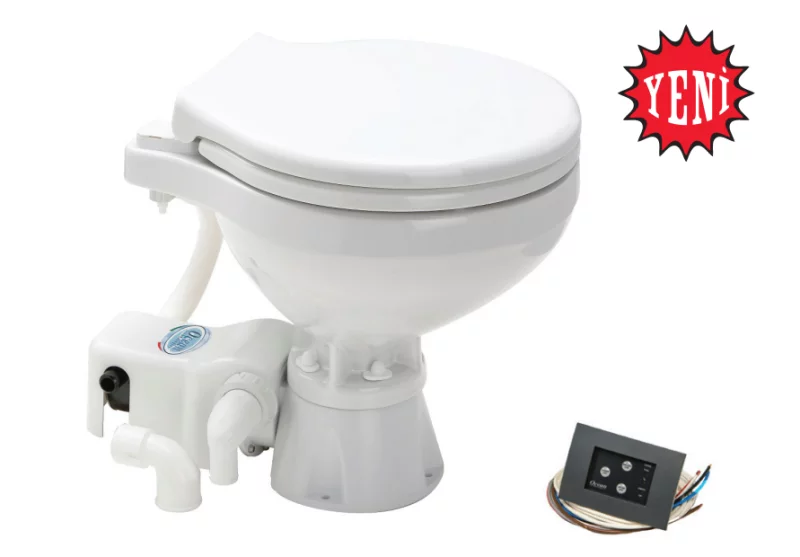 Matromarine Elektri̇kli̇ Sessi̇z Tuvalet Büyük Taş 12 V