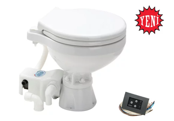 Matromarine Elektri̇kli̇ Sessi̇z Tuvalet Büyük Taş 24 V