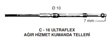 Ultraflex Ağir Hi̇zmet Kumanda TELİ 26 Mt 86 FEET - 1