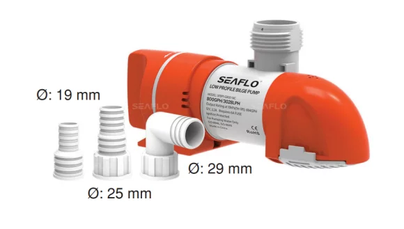 Seaflo Otomati̇k Düşük PRO. SİN. POMP. 1100 GPH 12 V