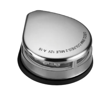 6-10 Mt. Tekneler İçin Burun Seyi̇r Feneri̇ 12 V İskele+sancak Krom LED - 1