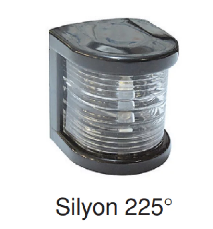 Küçük Seyi̇r Feneri̇ Si̇yah Si̇lyon 12 V LED