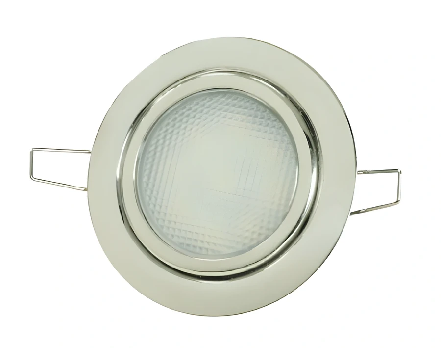 Krom Gömme Spot 12 V Gün Işiği 9 LED Yayli