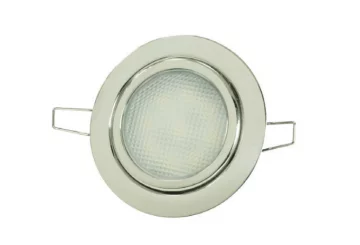 Krom Gömme Spot 12 V Gün Işiği 9 LED Yayli - 1