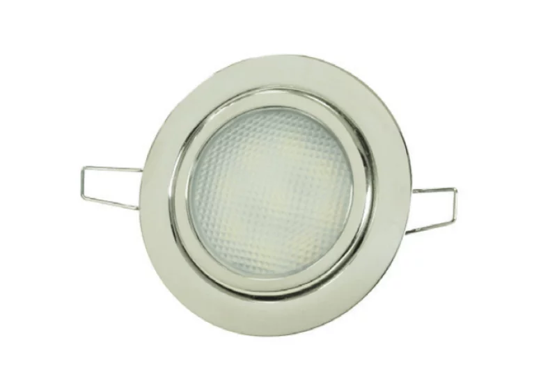 Krom Gömme Spot 24 V Gün Işiği 9 LED Yayli