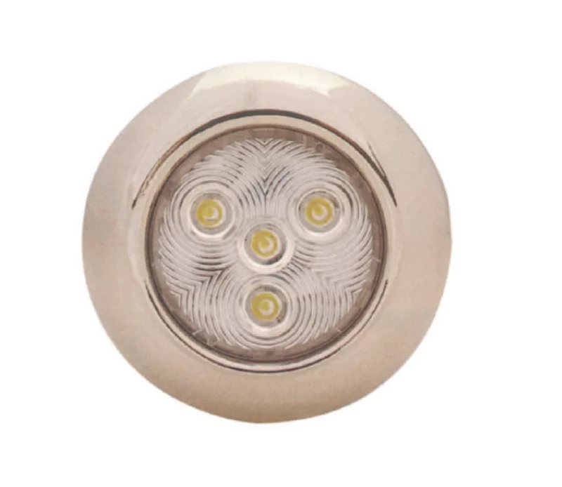 Krom Spot 4 LED 12 V Gün Işiği