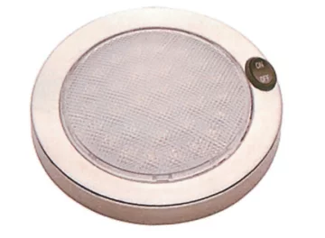 Krom Tavan Lambasi 14 Cm 12 V 30 LED Gün Işiği - 1