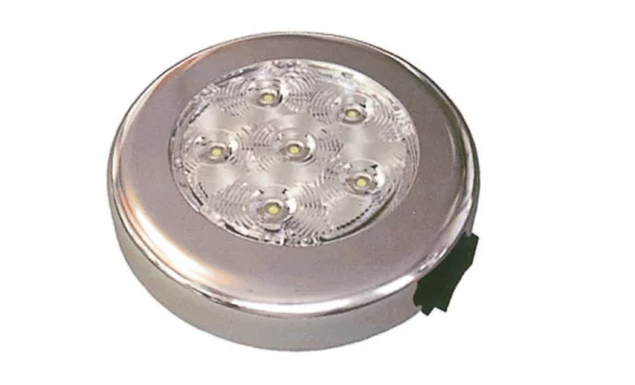 Krom Tavan Lambasi 6 LED 12 V Gün Işiği