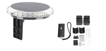 Solar Panelli̇ LED Demi̇r Feneri̇ Ve Çakar,kumandali - 1