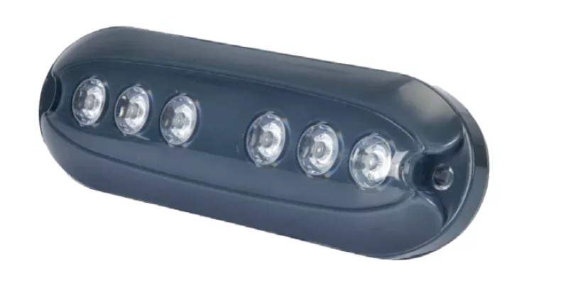 Underwater Lamp Plastic Horizontal 925 Lumens Red 18 W