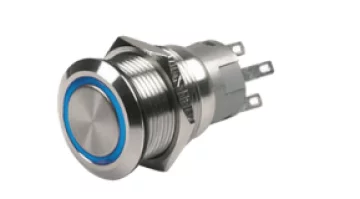 Krom Buton LED MAVİ (on)-off - 1