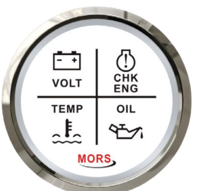 Mors Alarm SETİ Göstergesi̇ 4'LÜ 12-24V Beyaz