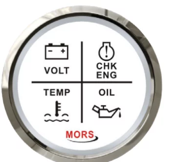 Mors Alarm SETİ Göstergesi̇ 4'LÜ 12-24V Beyaz - 1