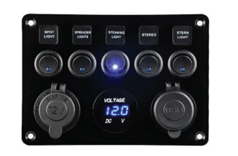 BFY 5'Lİ Switch Panel Işikli Şarj-volt-usb