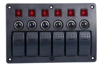 BFY 6'li Switch Panel Otomati̇k Si̇gorta Ve Işikli - 1