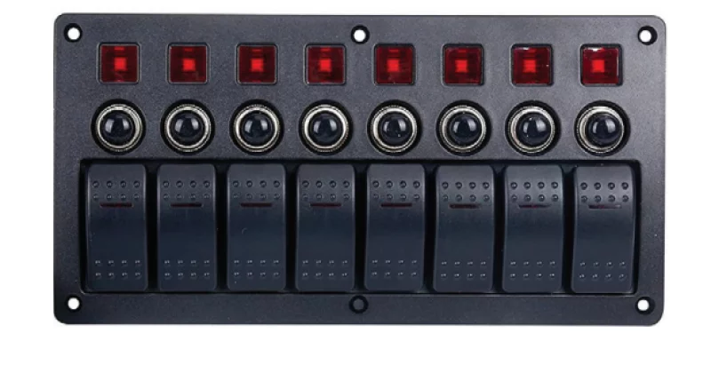 BFY 8'Lİ Switch Panel Otomati̇k Si̇gorta Ve Işikli