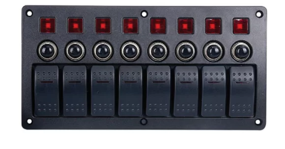 BFY 8'Lİ Switch Panel Otomati̇k Si̇gorta Ve Işikli