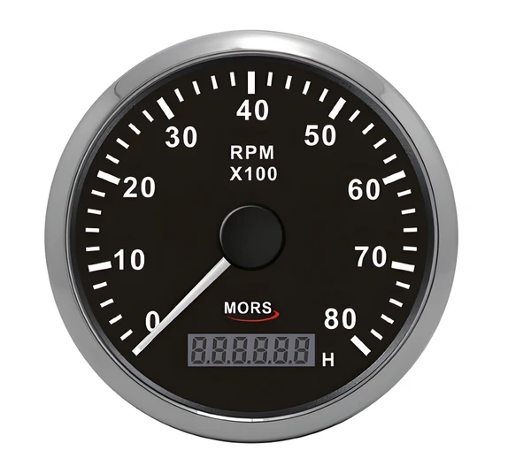 Tachometer 8000 RPM Black - 1