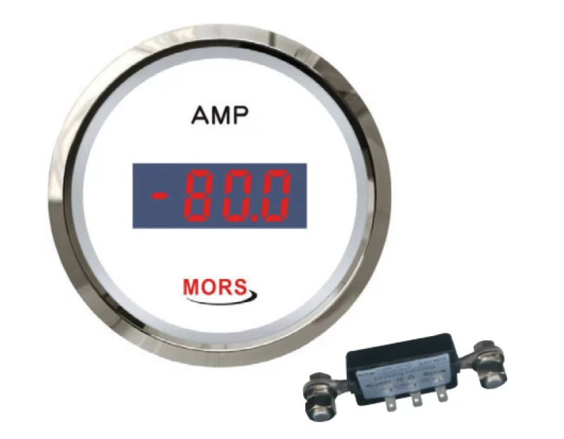 Mors Di̇ji̇tal Ampermetre 12-24V Beyaz ( ŞÖNT Dahi̇ldi̇r )