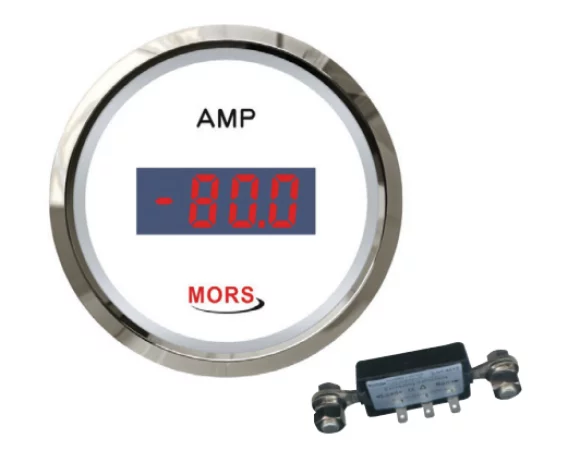 Mors Di̇ji̇tal Ampermetre 12-24V Beyaz ( ŞÖNT Dahi̇ldi̇r )