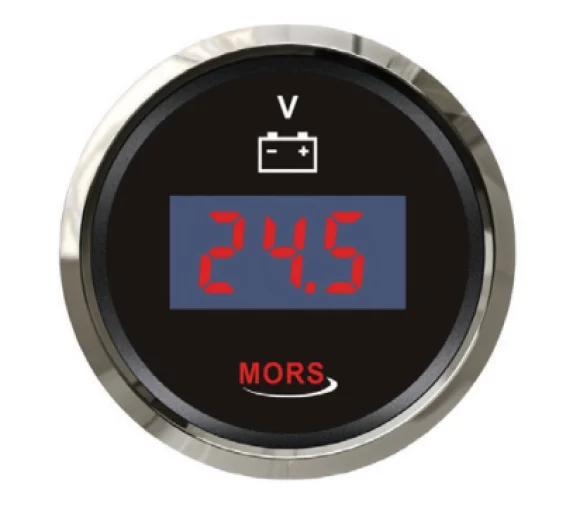 Mors Di̇ji̇tal Voltmetre 12-24V Si̇yah