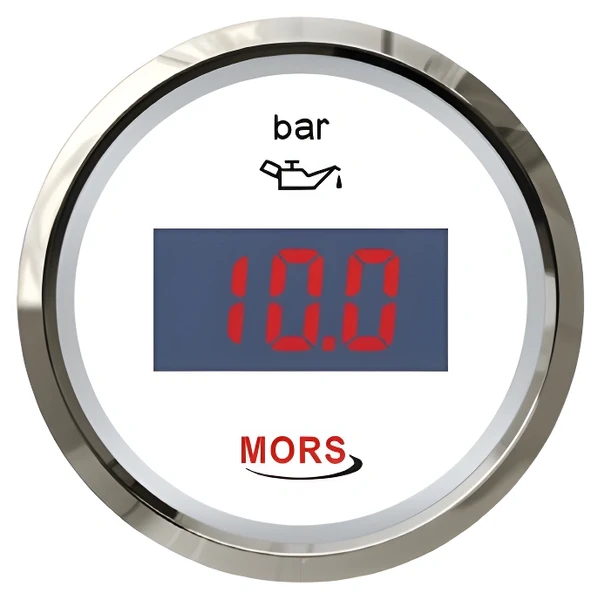 Di̇ji̇tal Yağ Göstergesi̇ 10 Bar 12-24V Beyaz - 1