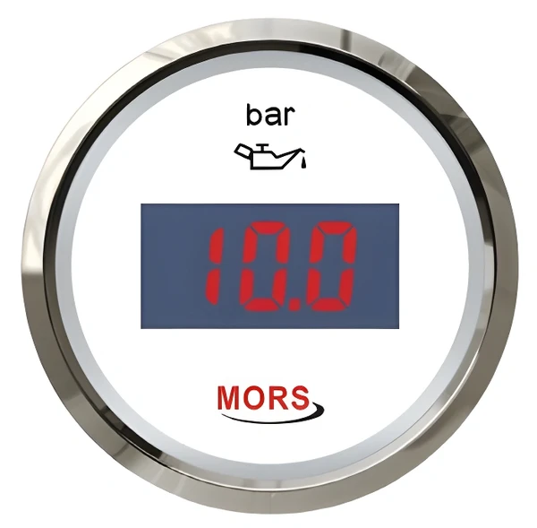 Di̇ji̇tal Yağ Göstergesi̇ 5 Bar 12-24V Beyaz - 1