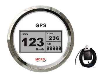 Sürat Göstergesi̇ 55 MPH Beyaz GPS Antenli̇ - 1