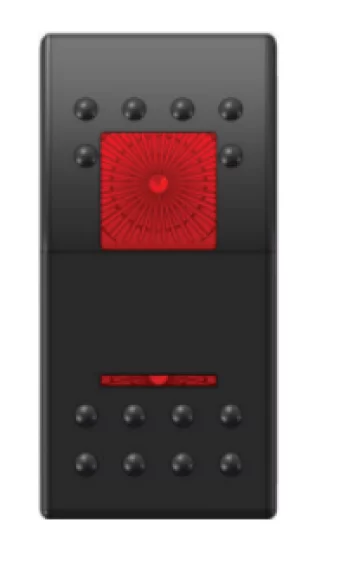 Switch Kirmizi On-off-on 12/24 V