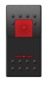 Switch Kirmizi On(yayli)-off-on(yayli) 12/24 V - 1