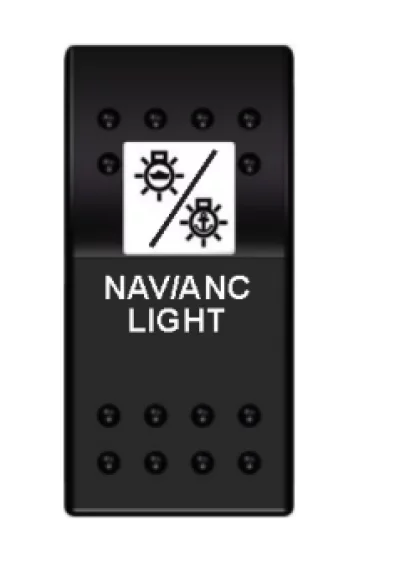 Switch On-on-off Navi̇gasyon+demi̇r Lambasi 12/24 V