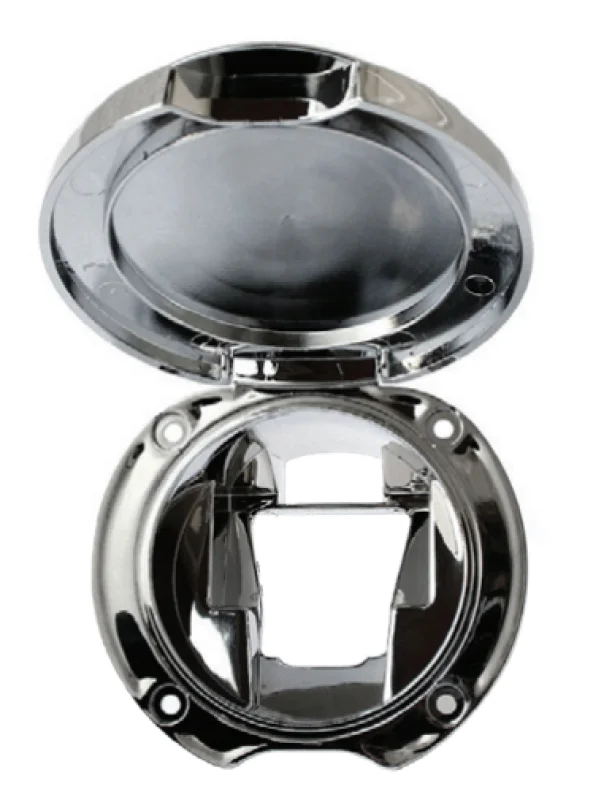 Plasti̇k Krome Kapakli Duş Yuvasi Açili Çap:70mm