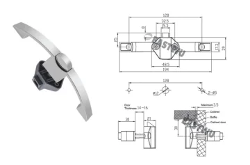Dolap Kulbu Basmali 128 MM - 1
