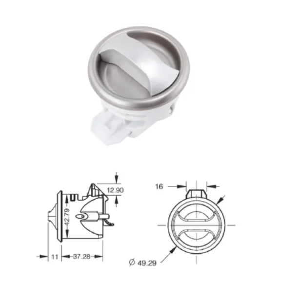 Dolap Kulbu Çevi̇rmeli̇ Çap:50 MM