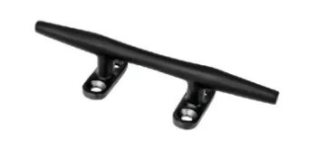 Horn Cleat Round Black 15 Cm - 1