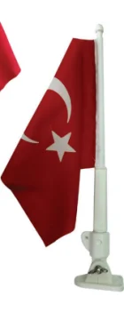 Plasti̇k Bayrak Di̇reği̇ Bayrakli 40 Cm - 1