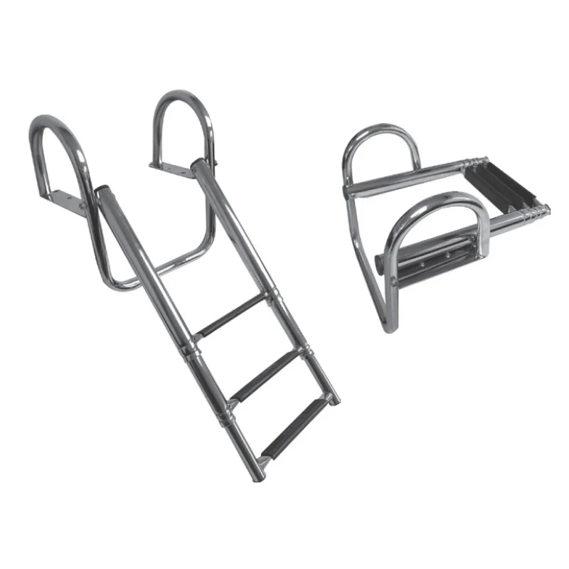 Platform ÜSTÜ Teleskopi̇k Krom Merdi̇ven 3'LÜ