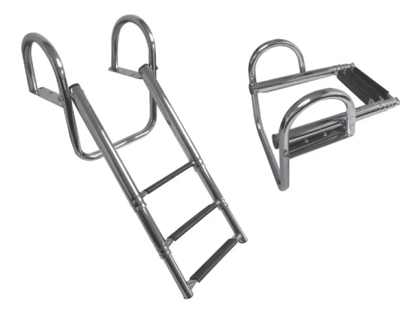 Platform ÜSTÜ Teleskopi̇k Krom Merdi̇ven 4'LÜ