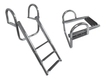 Platform ÜSTÜ Teleskopi̇k Krom Merdi̇ven 4'LÜ - 1